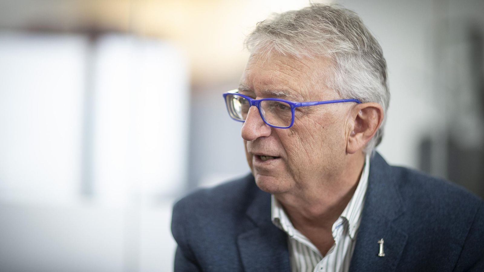 Luis Alcalá, en un momento de la entrevista.