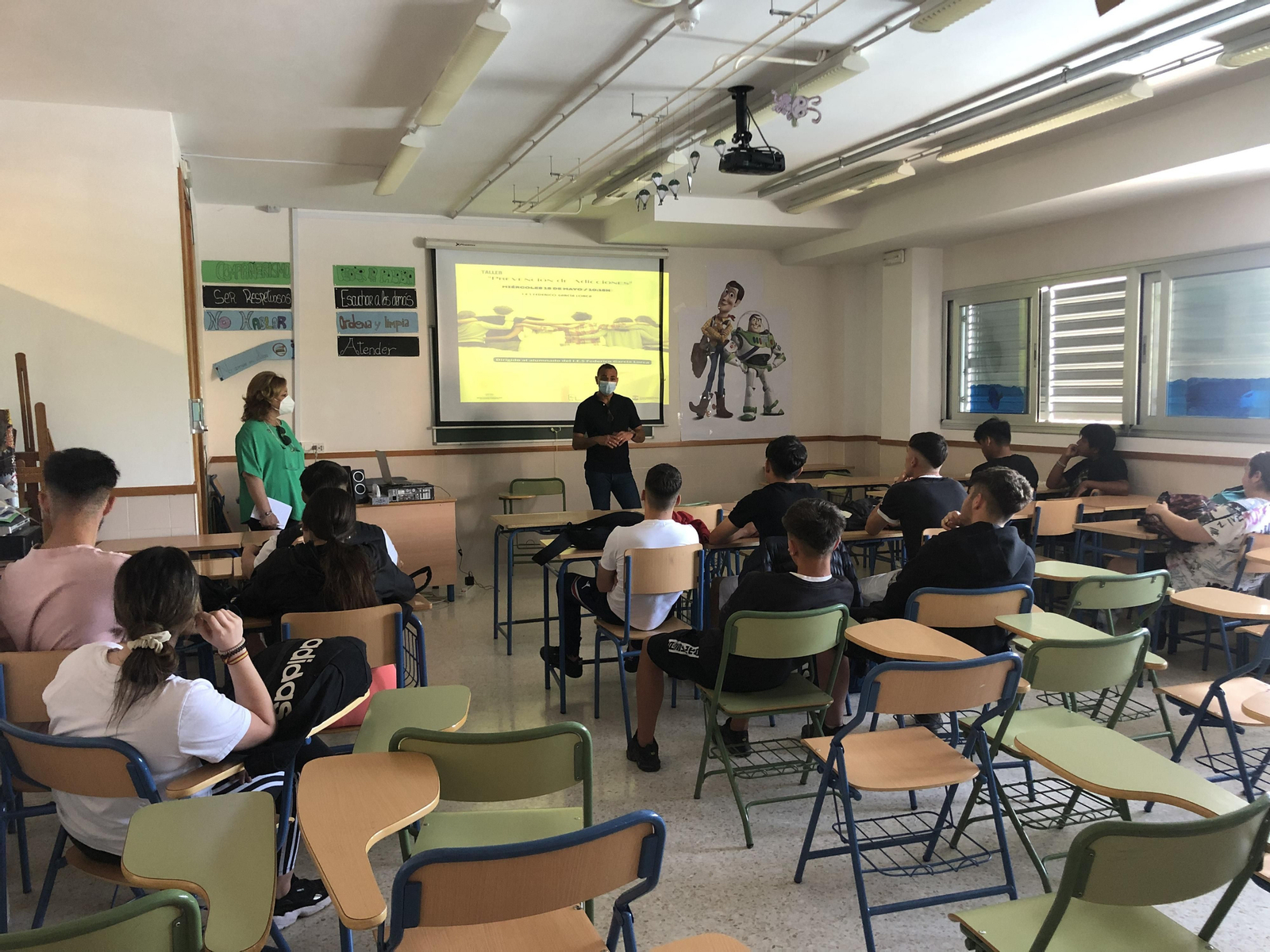 Fotografía de uno de los talleres de Churriana