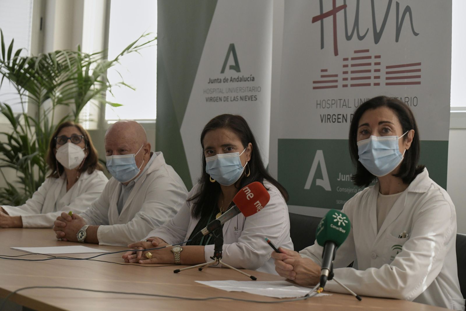 Imagen de la rueda de prensa de la Sociedad Española de Nefrología en el Hospital Virgen de las Nieves de Granada