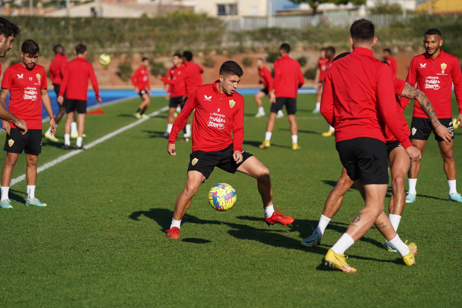 Así ha sido el entrenamiento del Almería este miércoles