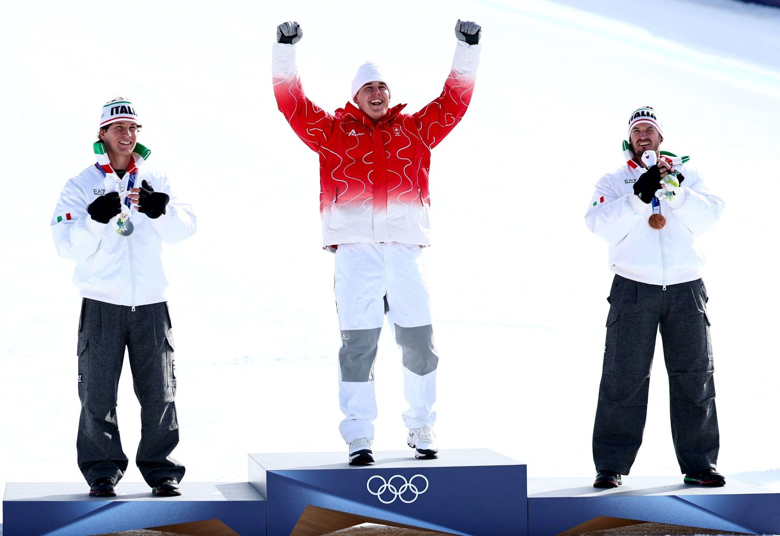 Las espectaculares fotos del descenso masculino en los Juegos Olímpicos de invierno