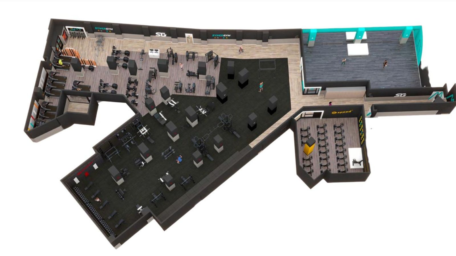 Maqueta del futuro gimnasio del Figueroa.