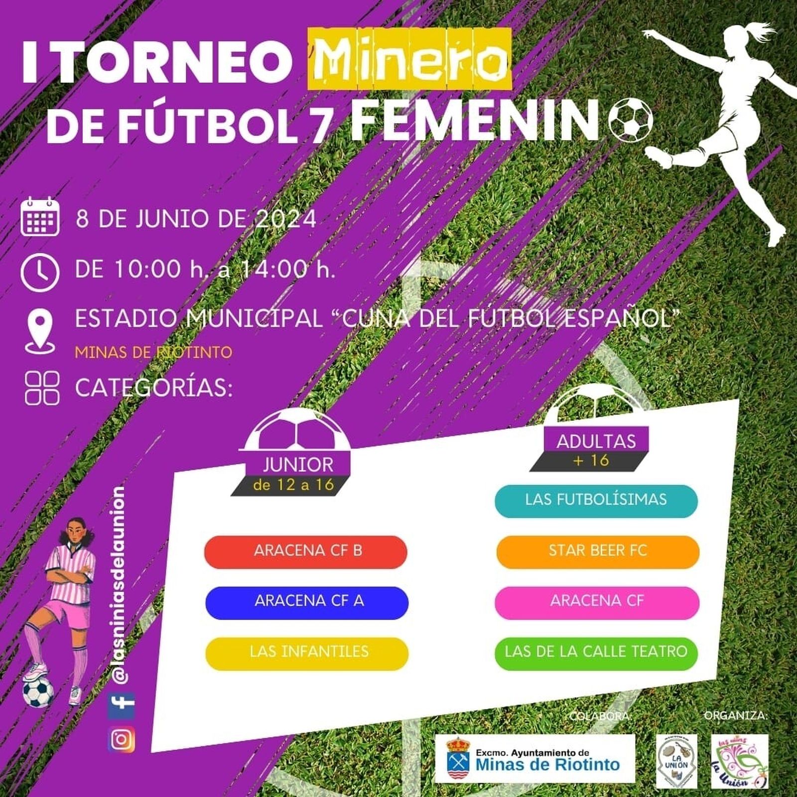 Cartel del I Torneo Minero Femenino.