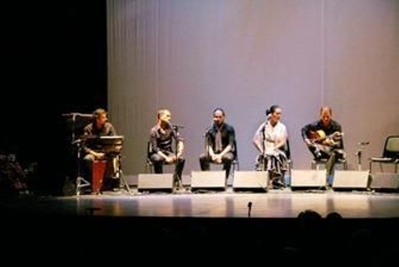Cuadro flamenco del espectáculo 'Entre quejíos y pitas'.