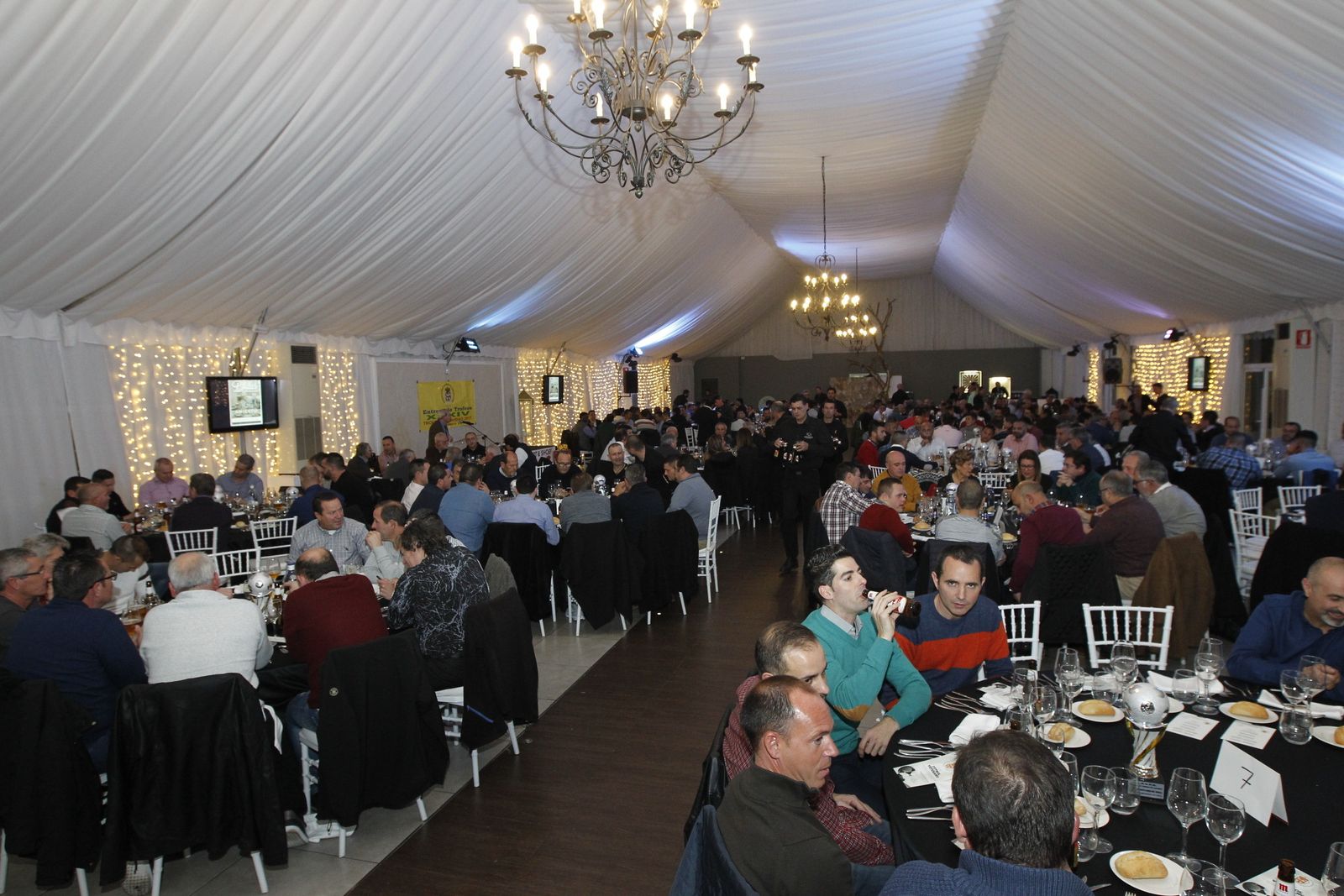 Cena del fútbol veterano de Almería
