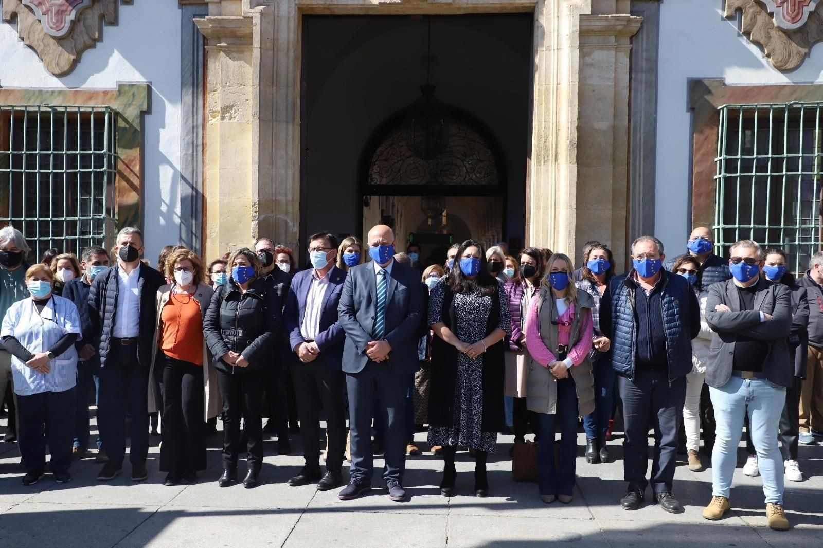 Concentración a las puertas de la Diputación el pasado 9 de marzo.