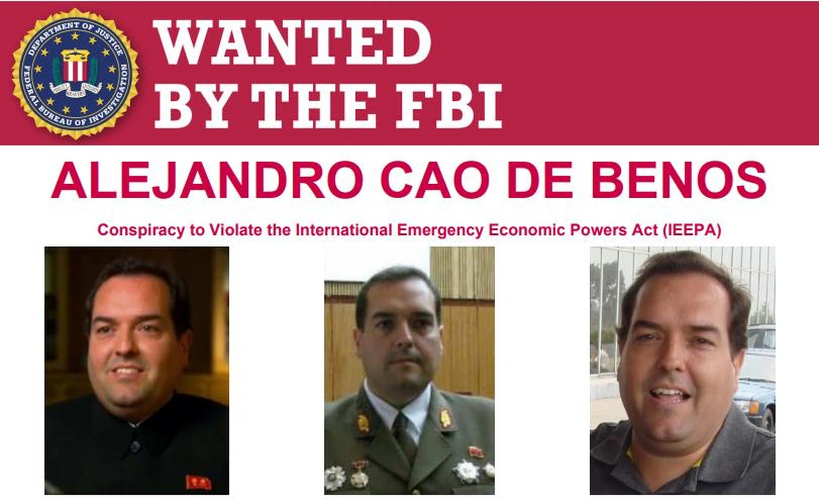 Cartel de buscado del FBI