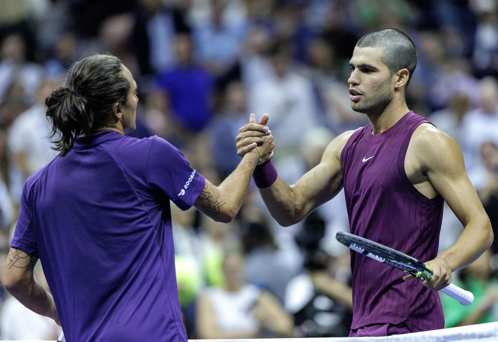 Las fotos del demoledor Alcaraz en la segunda ronda del US Open