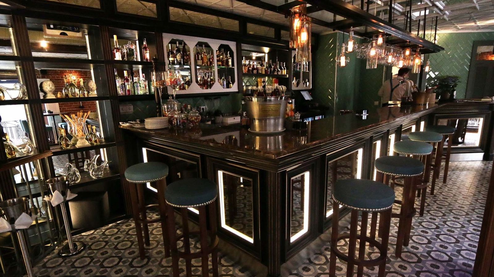 El restaurante y bar de cócteles Flavia, en Madrid.