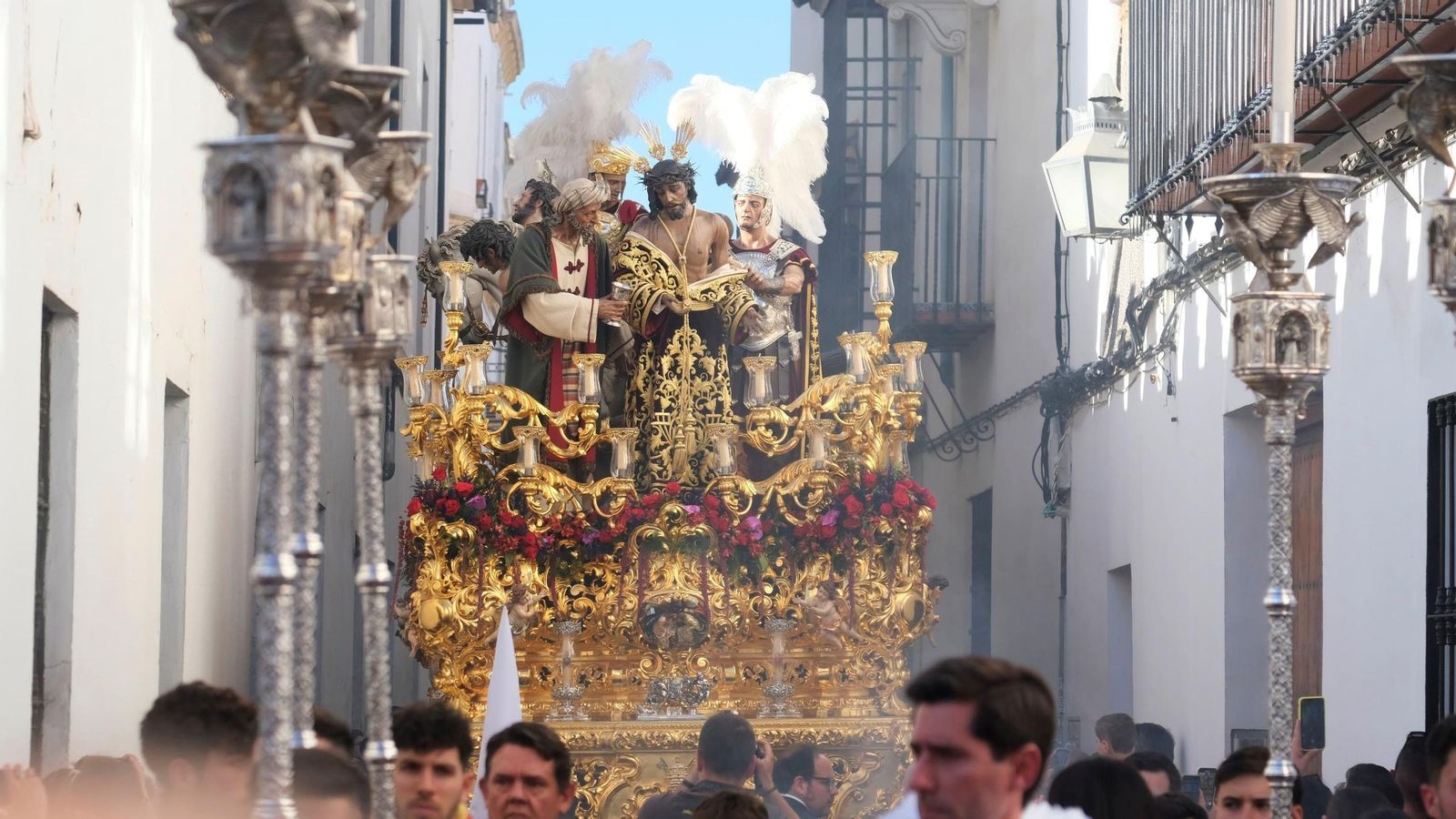 El Señor de la Humildad y Paciencia, en su paso procesional.