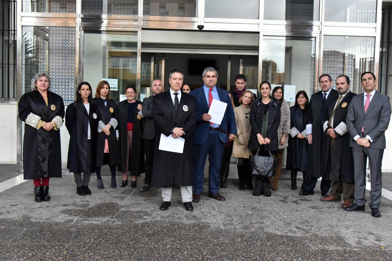 Concentración de jueces y fiscales en el Palacio de Justicia