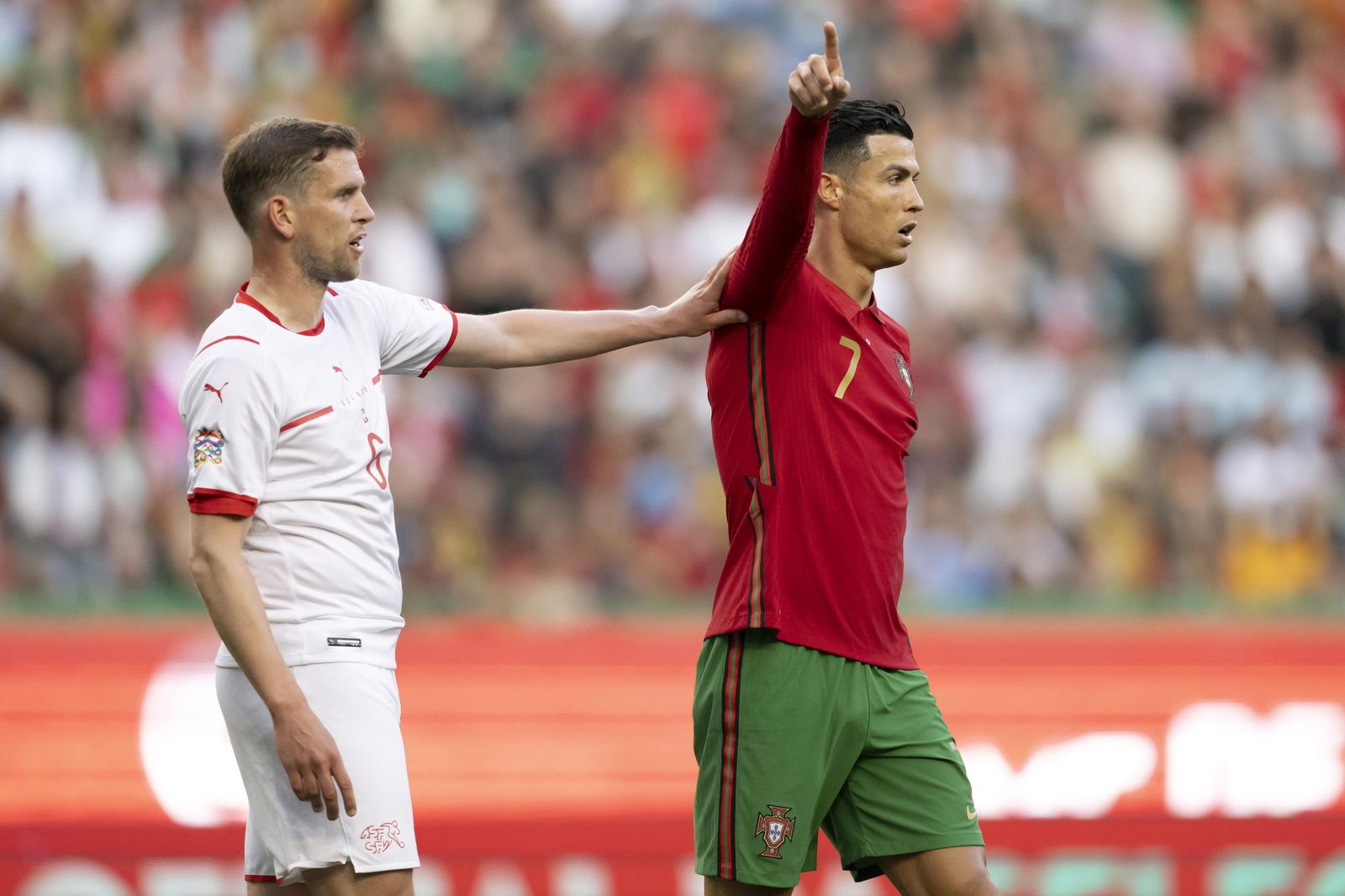 Cristiano Ronaldo, ante Suiza.