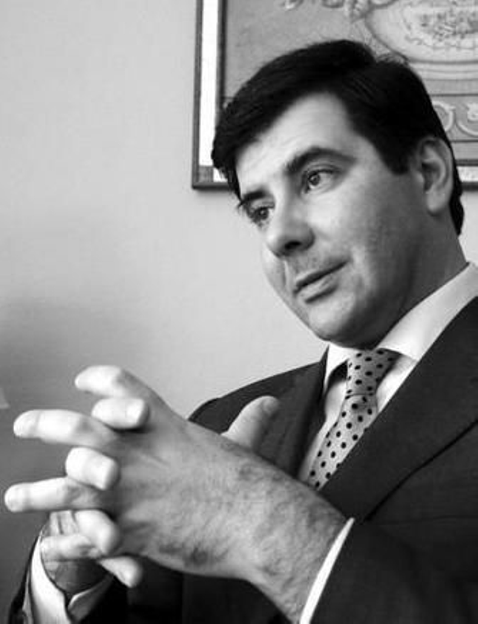 El diplomático isleño Rafael Chaves, durante la entrevista en el hotel Bahía Sur.