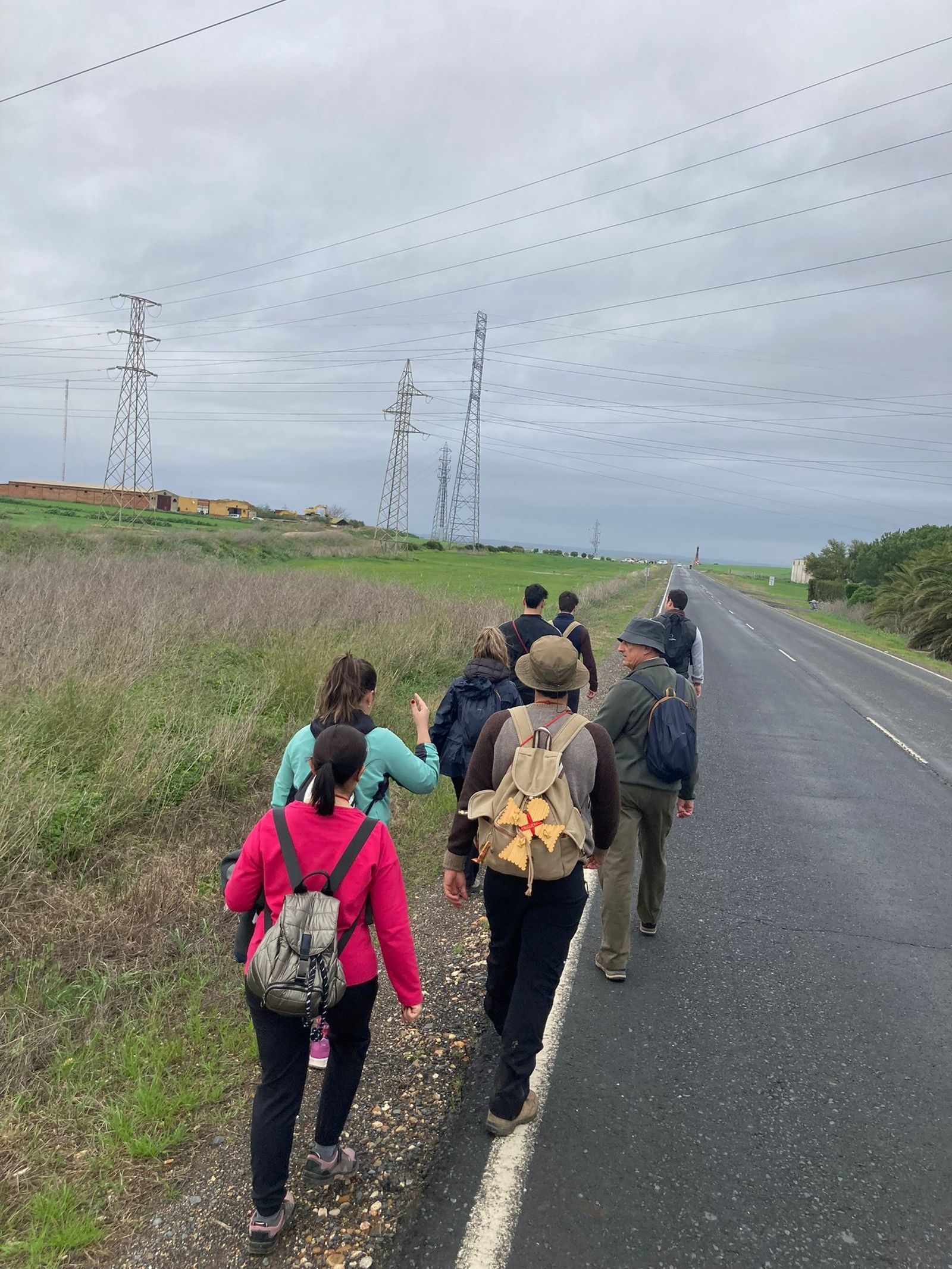El grupo durante la marcha a pie en años anteriores.