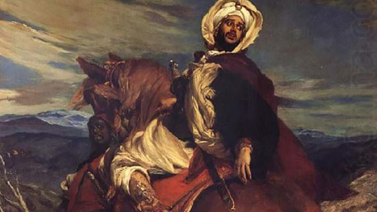 Detalle del cuadro sobre Boabdil de Alfred Dehodencq. Detalle del cuadro sobre Boabdil de Alfred Dehodencq.