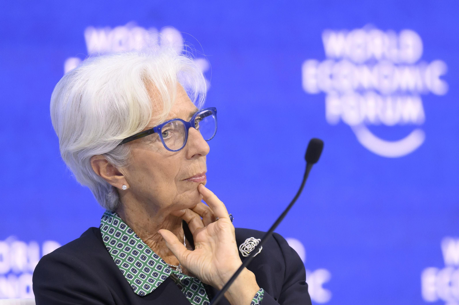Christine Lagarde interviene en el Foro de Davos.