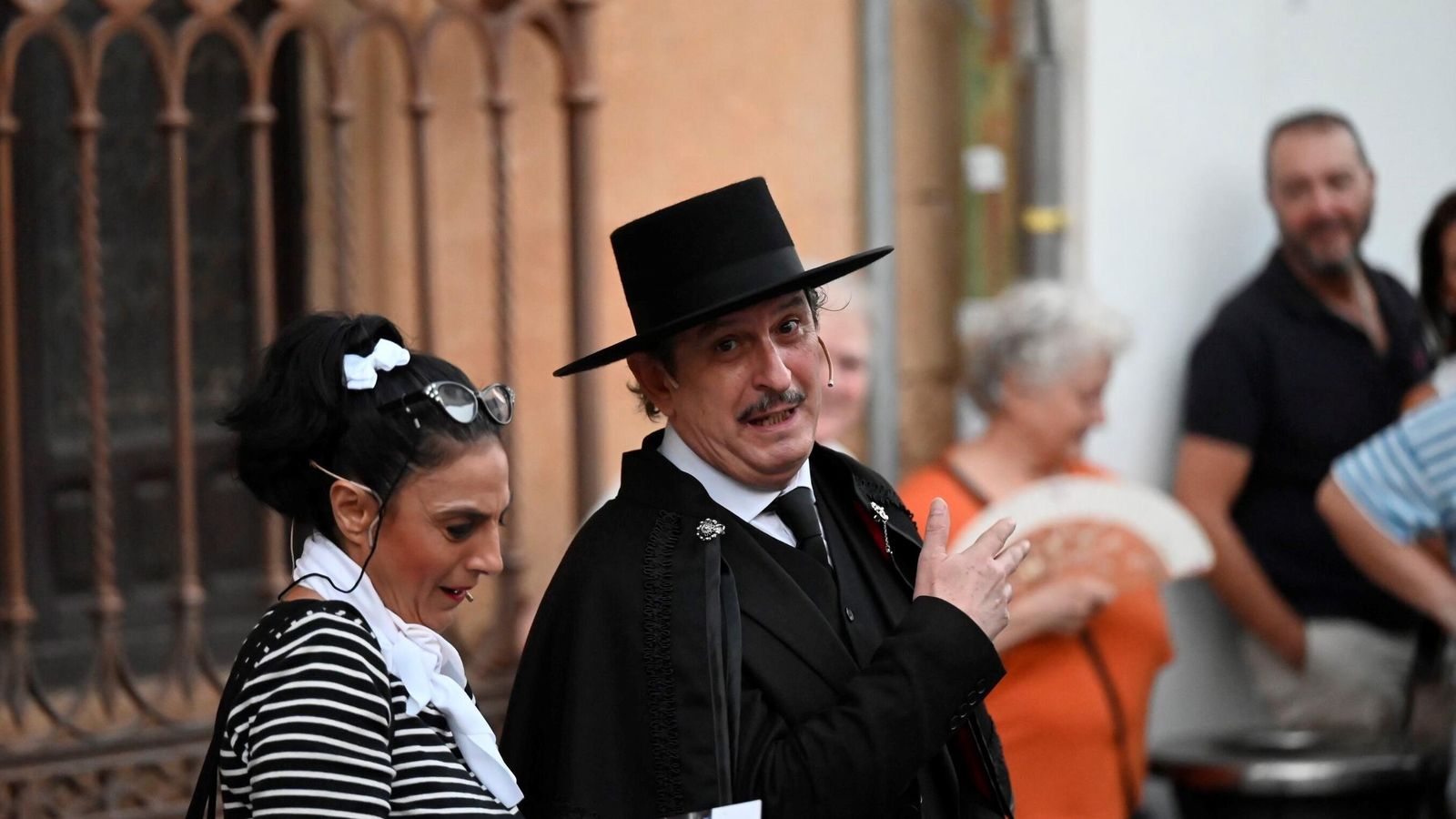 Representación teatral en la Plaza del Potro.