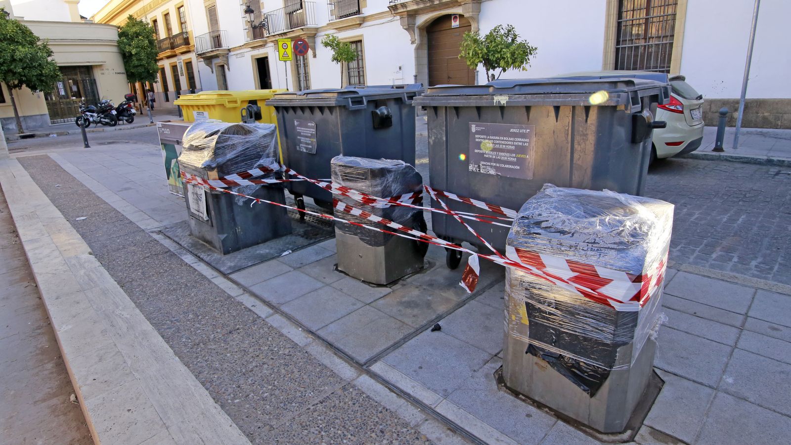 Imagen del lamentable aspecto que presenta la plaza San Andrés.