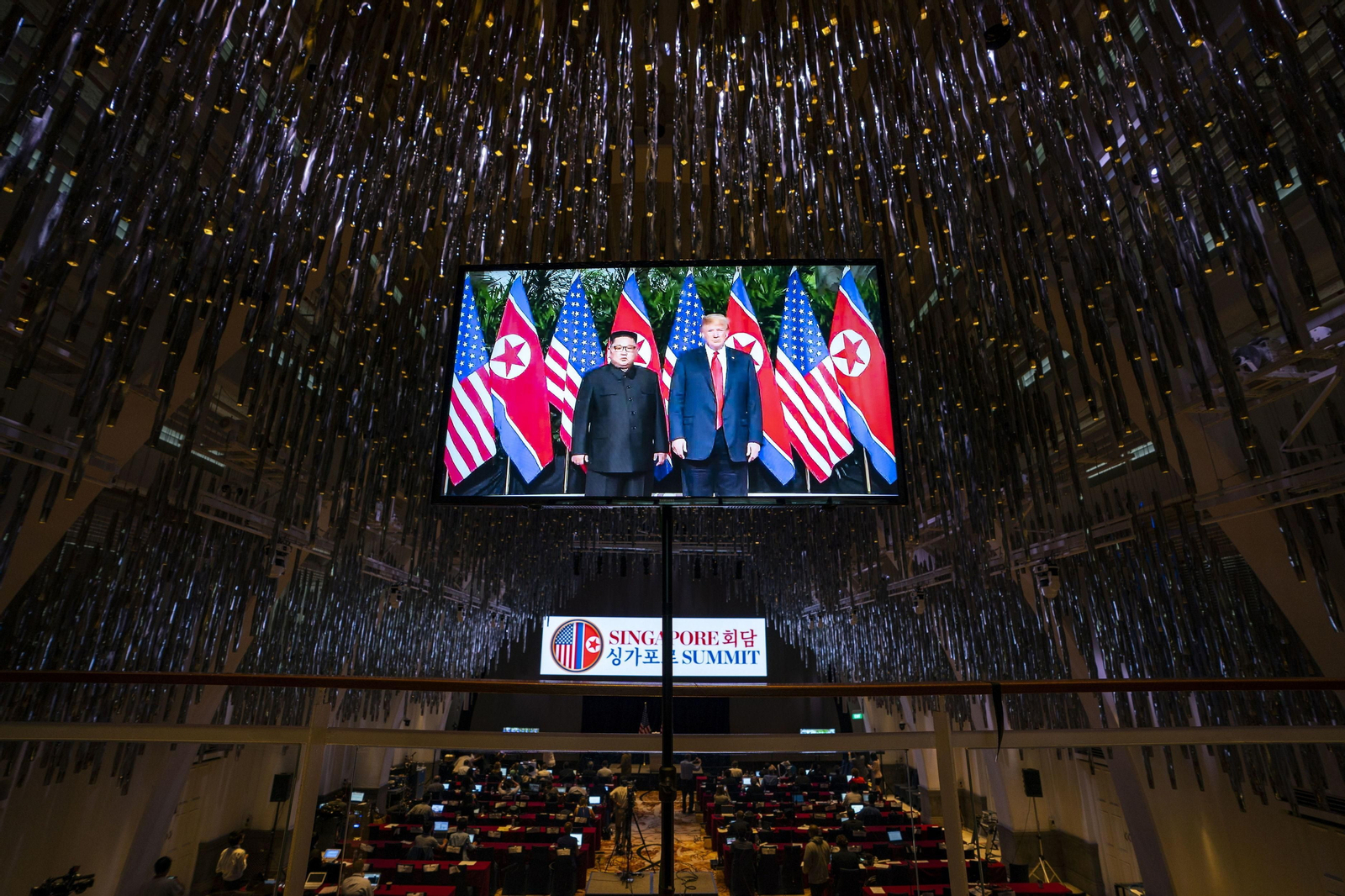 Las imágenes del encuentro entre Kim Jong-un y Trump