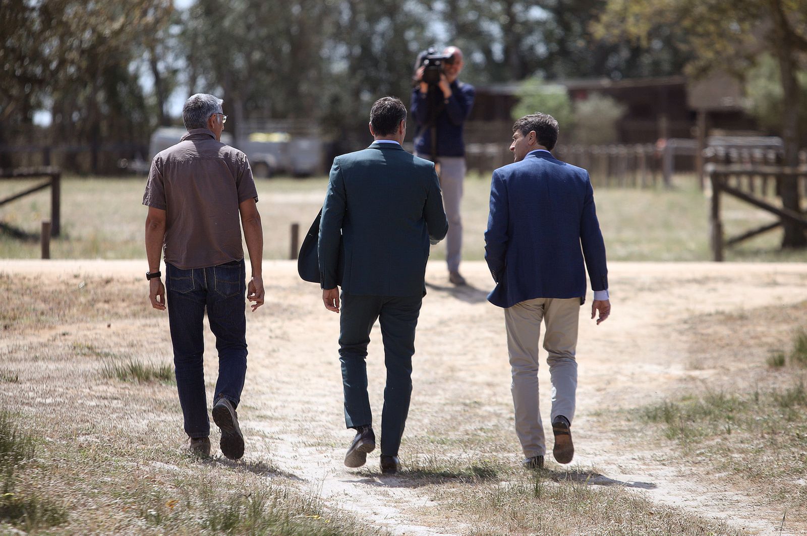 Imágenes de la visita de Pedro Sánchez a Doñana