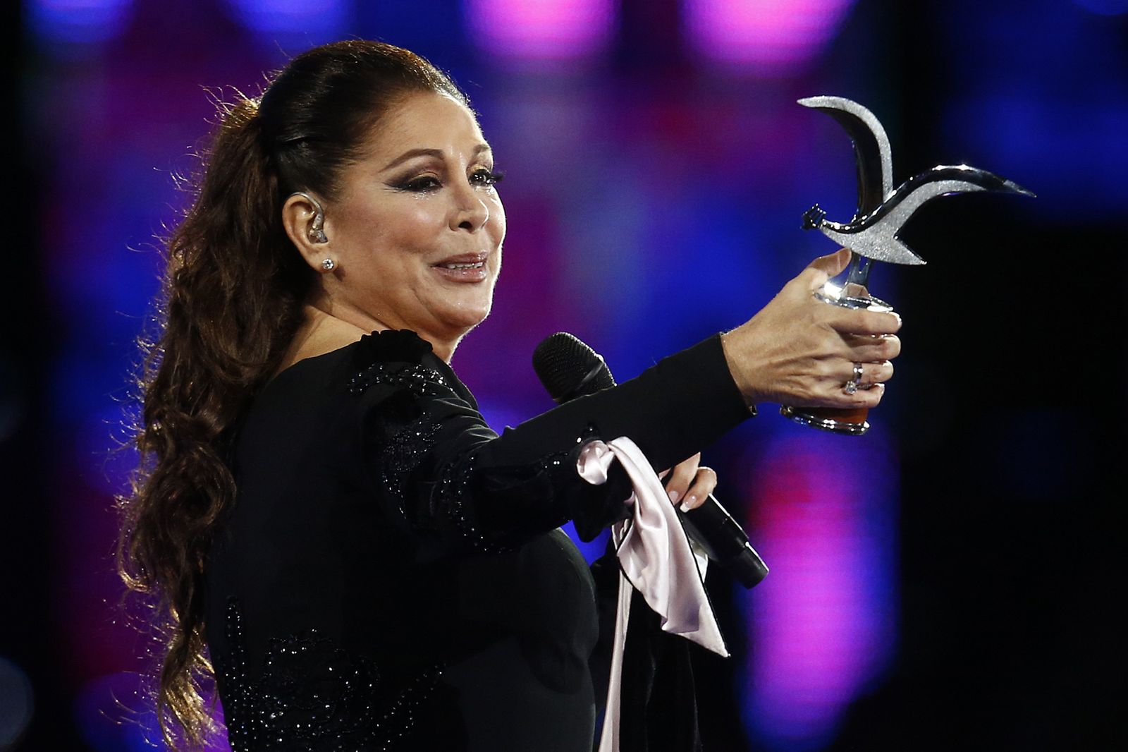 Isabel Pantoja, durante su actuación.