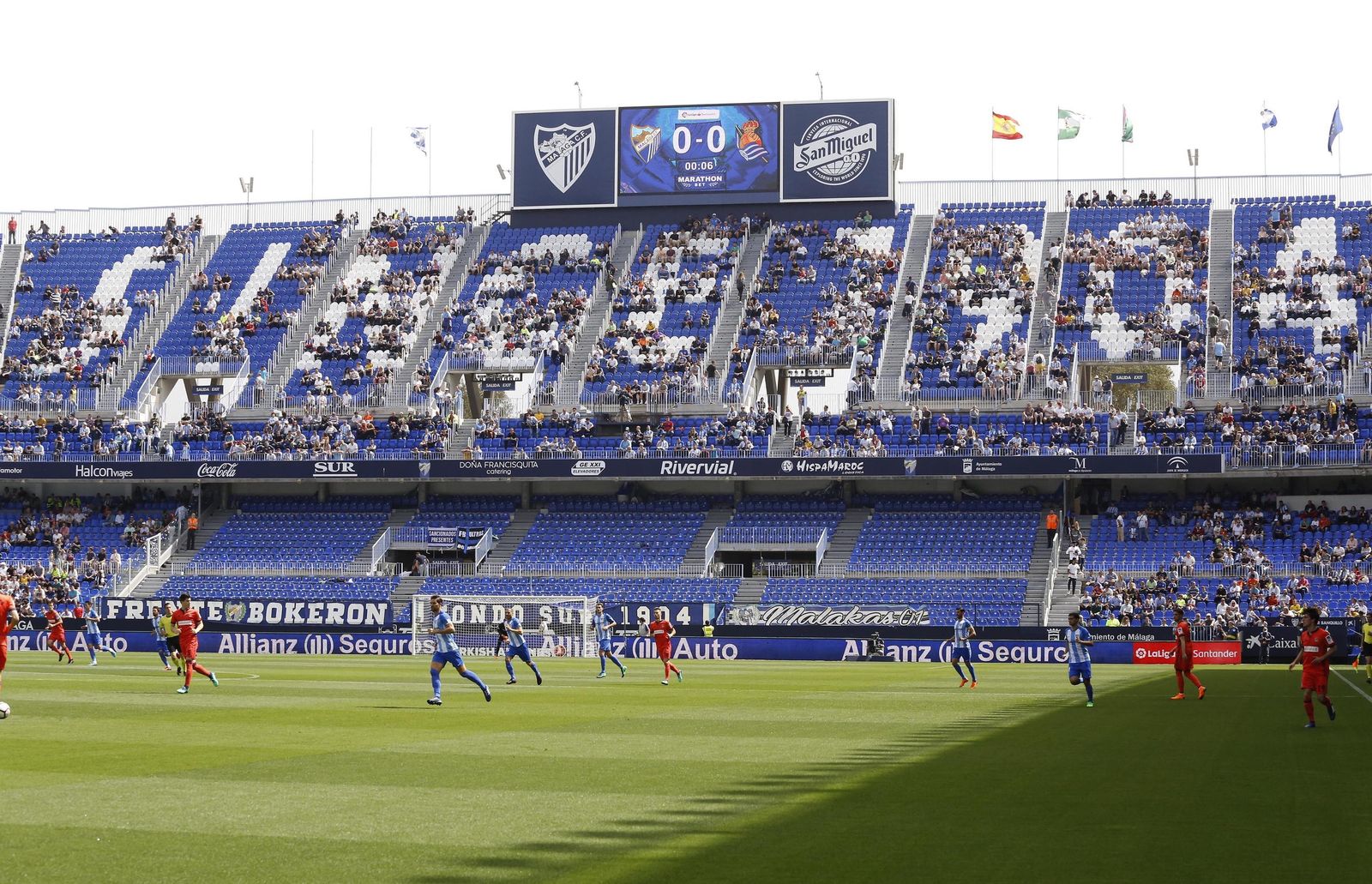 Las imágenes del Málaga-Real Sociedad
