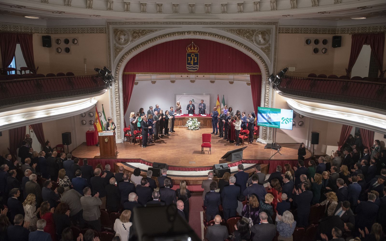 Las imágenes del acto de entrega de galardones Bandera de Andalucía en la provincia de Sevilla