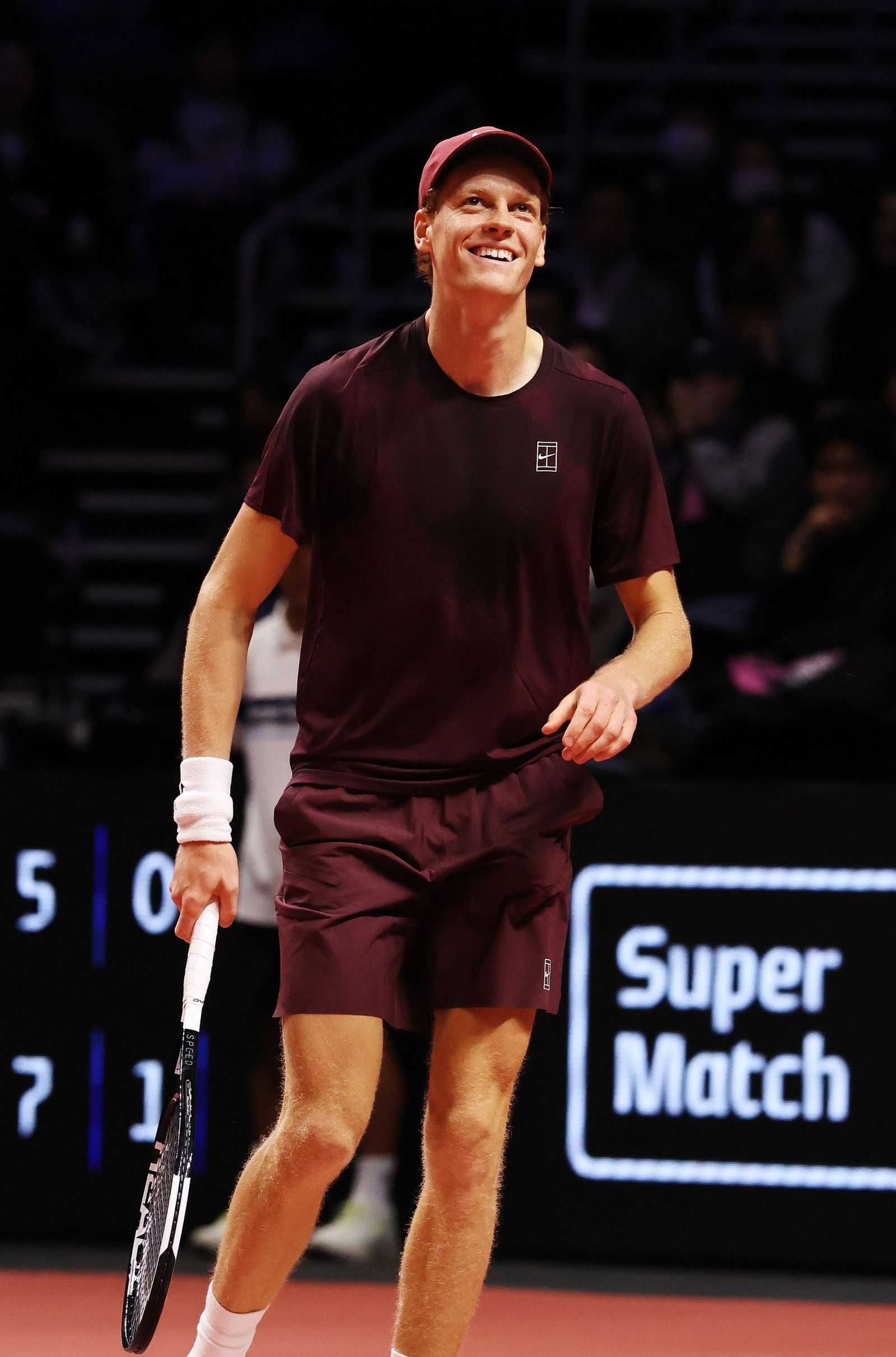 Las fotos de la exhibición entre Alcaraz y Sinner