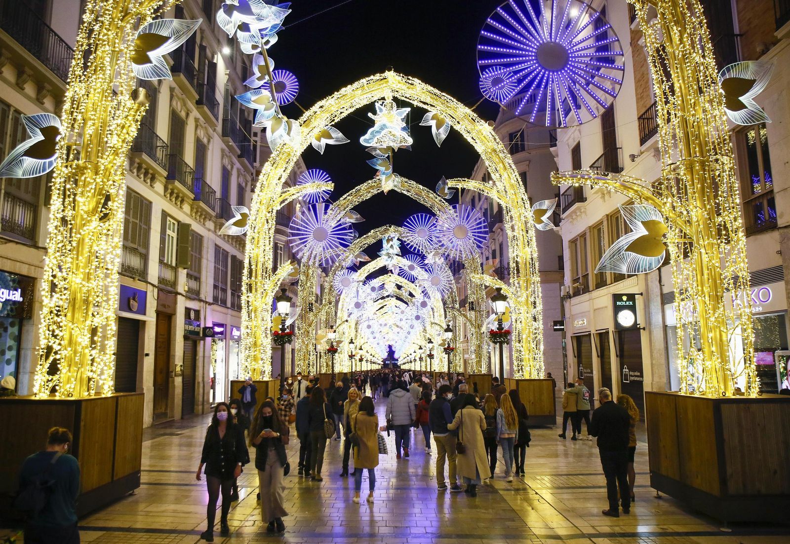 Fotos del primer sábado tras el encendido del alumbrado Navideño