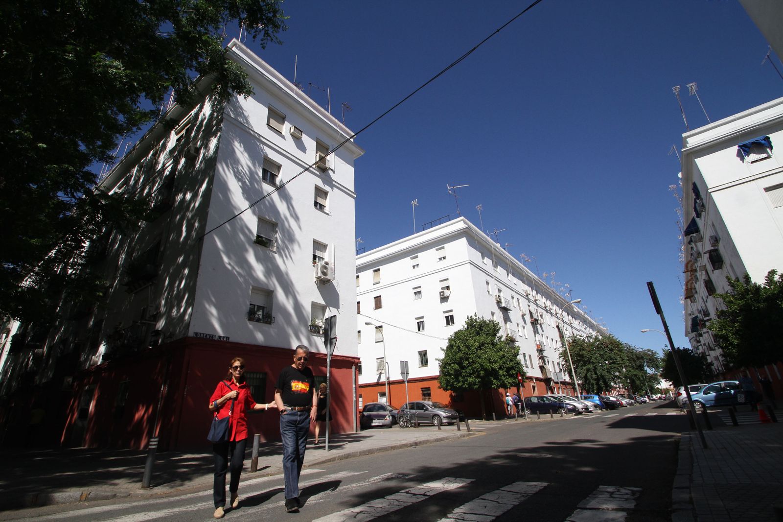Las viviendas características del barrio de El Tardón, en Juan Díaz de Solís esquina con Lorenzo Leal.