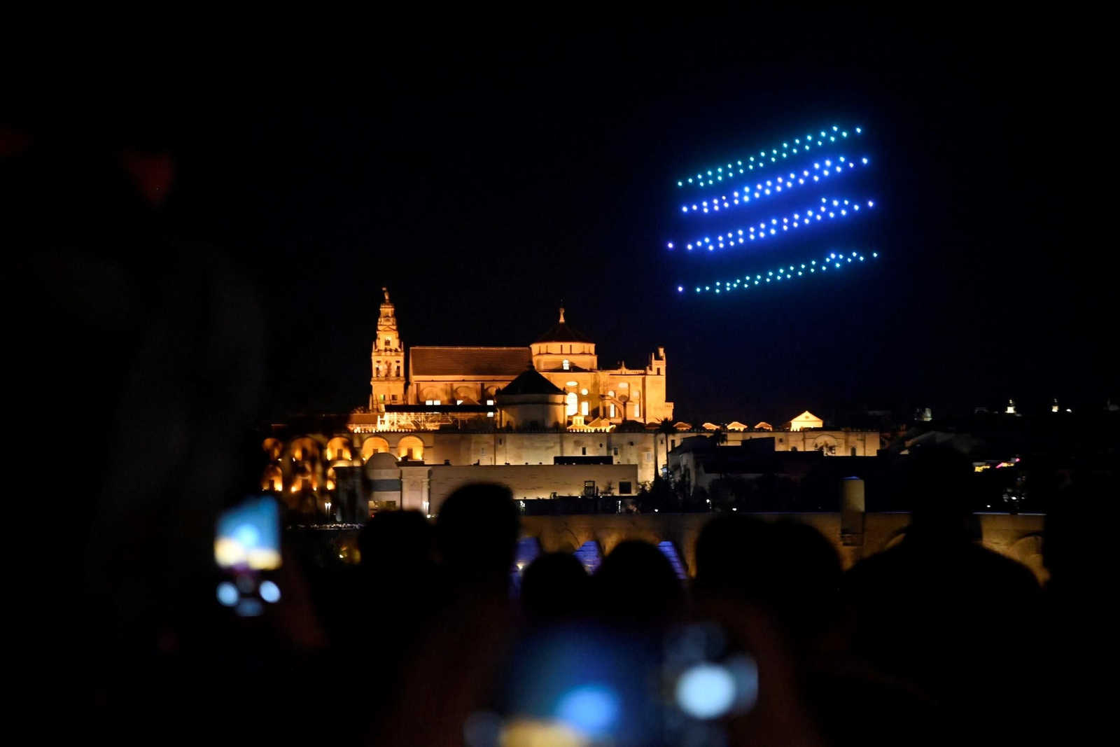 Espectáculo de drones en Córdoba.