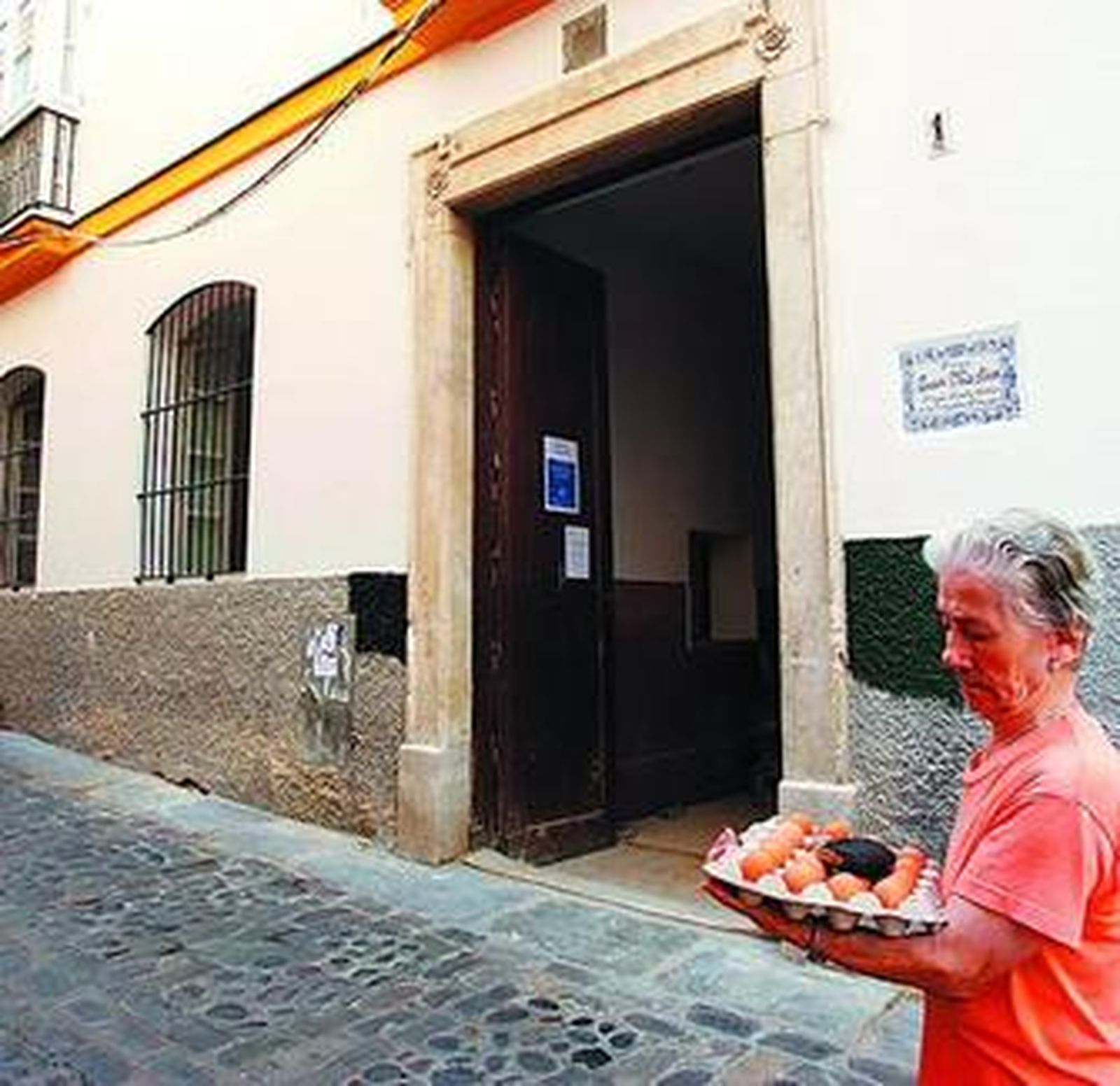 El colegio de San Martín, en el barrio de El Pópulo.
