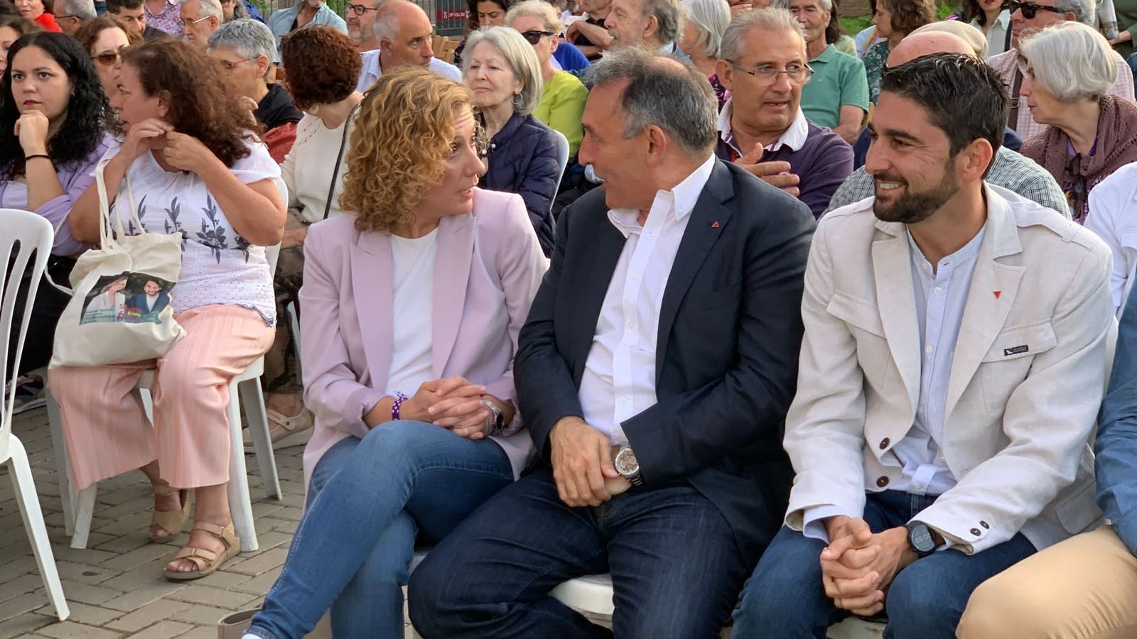 Susana Hornillo en el cierre de campaña.