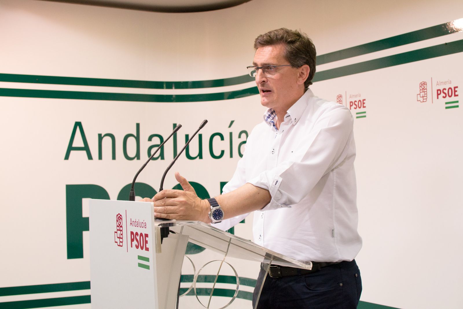 El secretario general del PSOE de Almería, José Luis Sánchez Teruel.