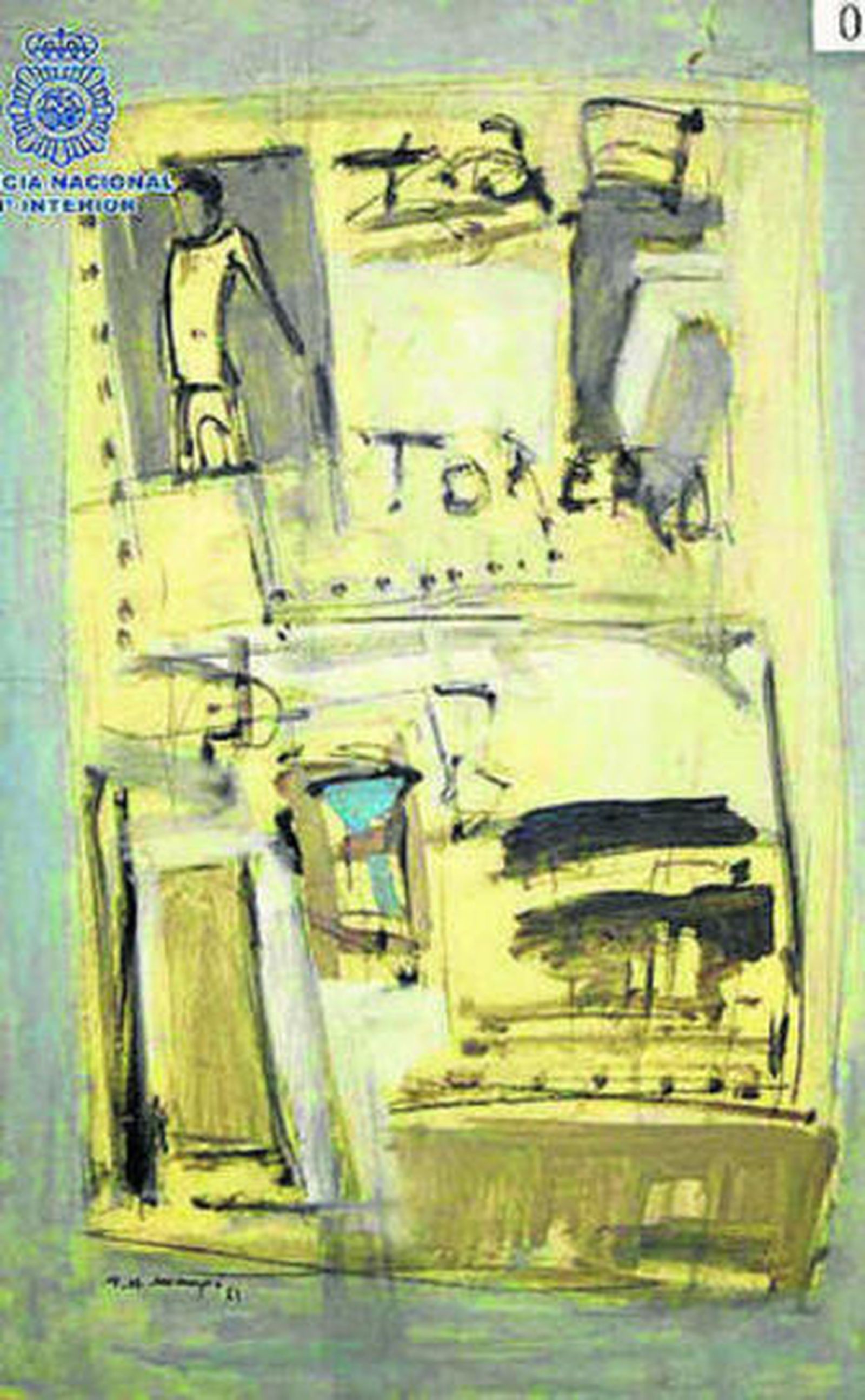 Una de las obras intervenidas.