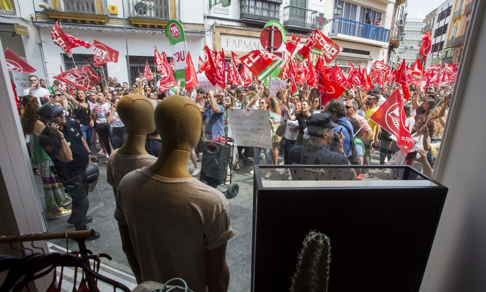 Las imágenes de la huelga del Comercio