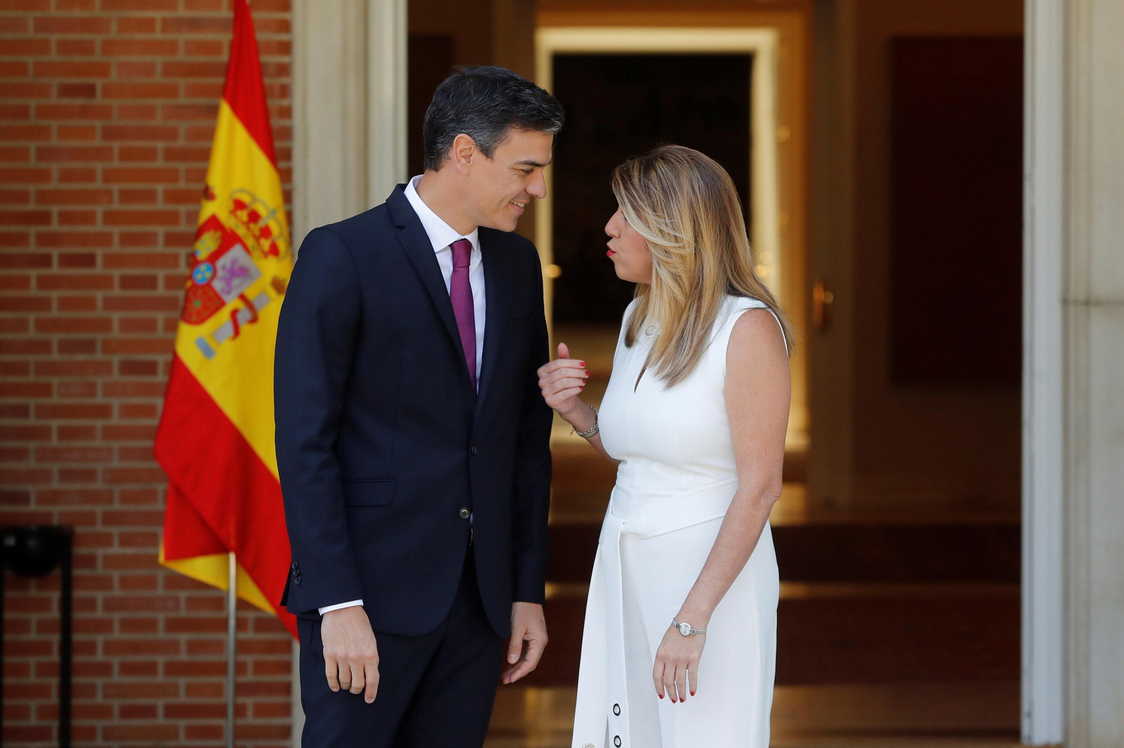 Reunión de Pedro Sánchez con Susana Díaz en La Moncloa