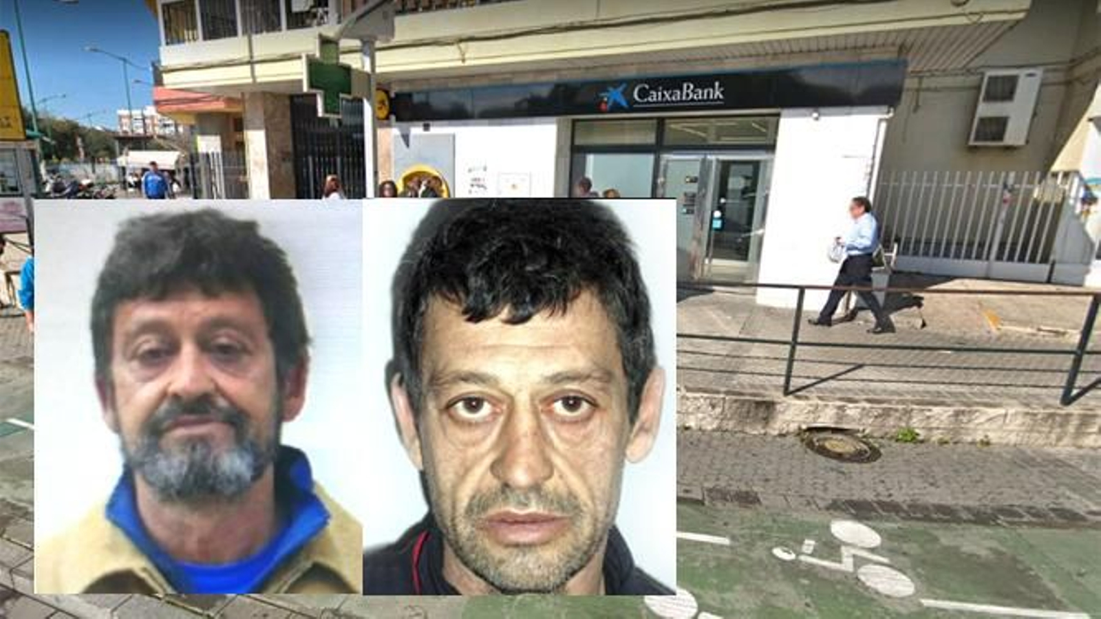 El atracador Manuel Rodríguez López 'El Mojonero', en una imagen actual (i) y otra de archivo (d).