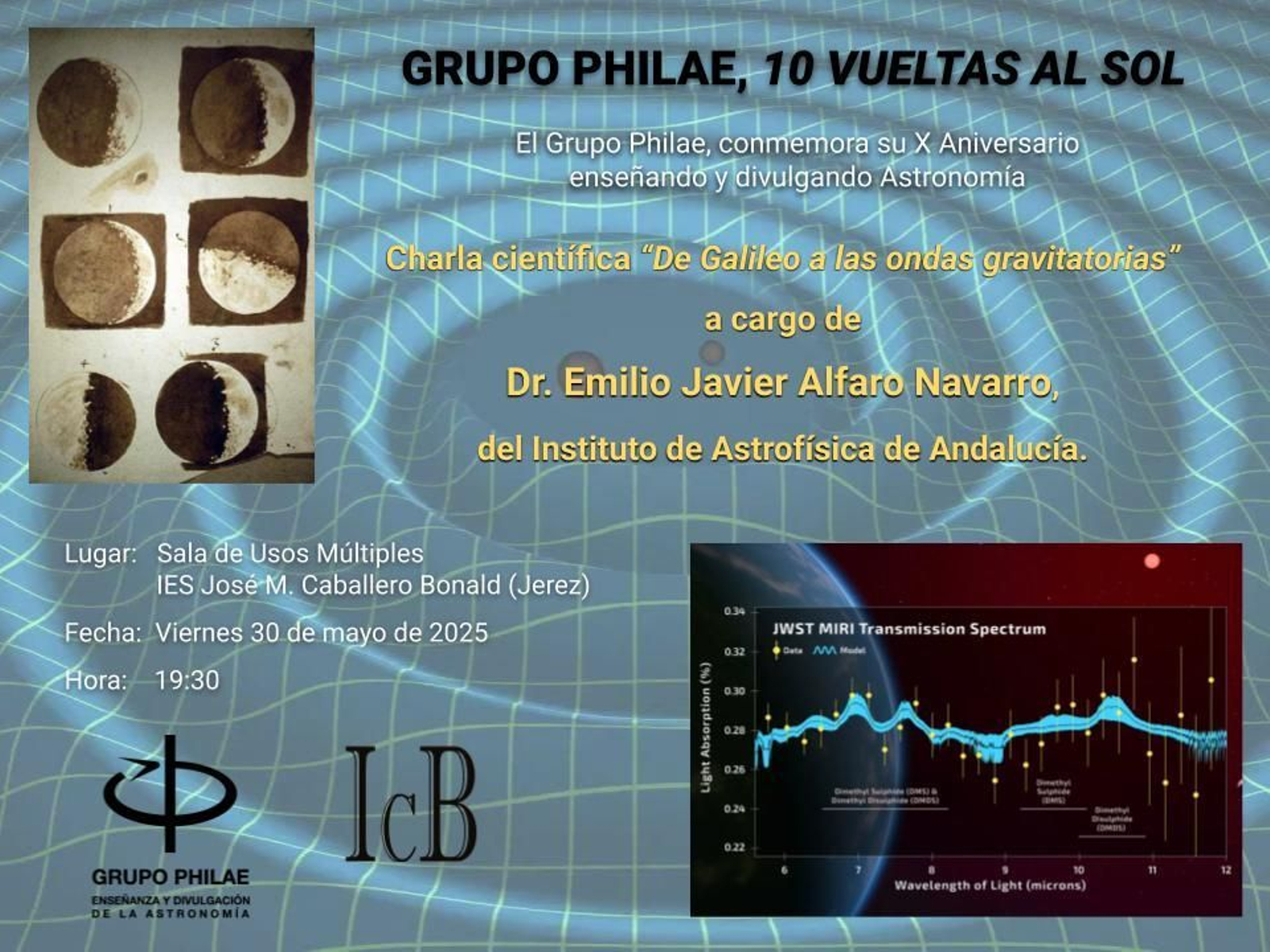 Cartel anunciador del acto.