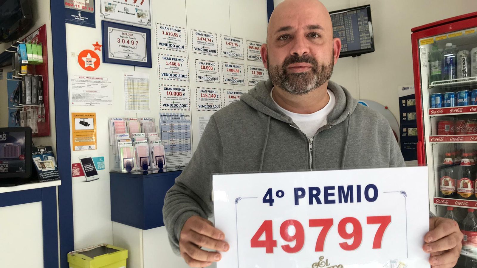 Francisco del Préstamos, con otro cuartopremio, en Loto World.