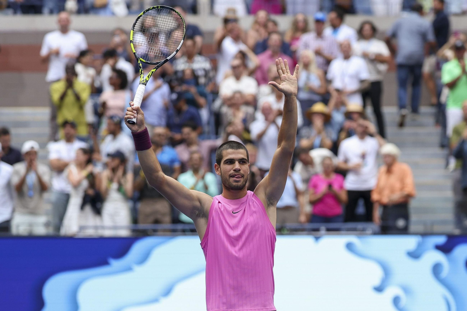 Las fotos del pase a la final de Alcaraz ante Djokovic