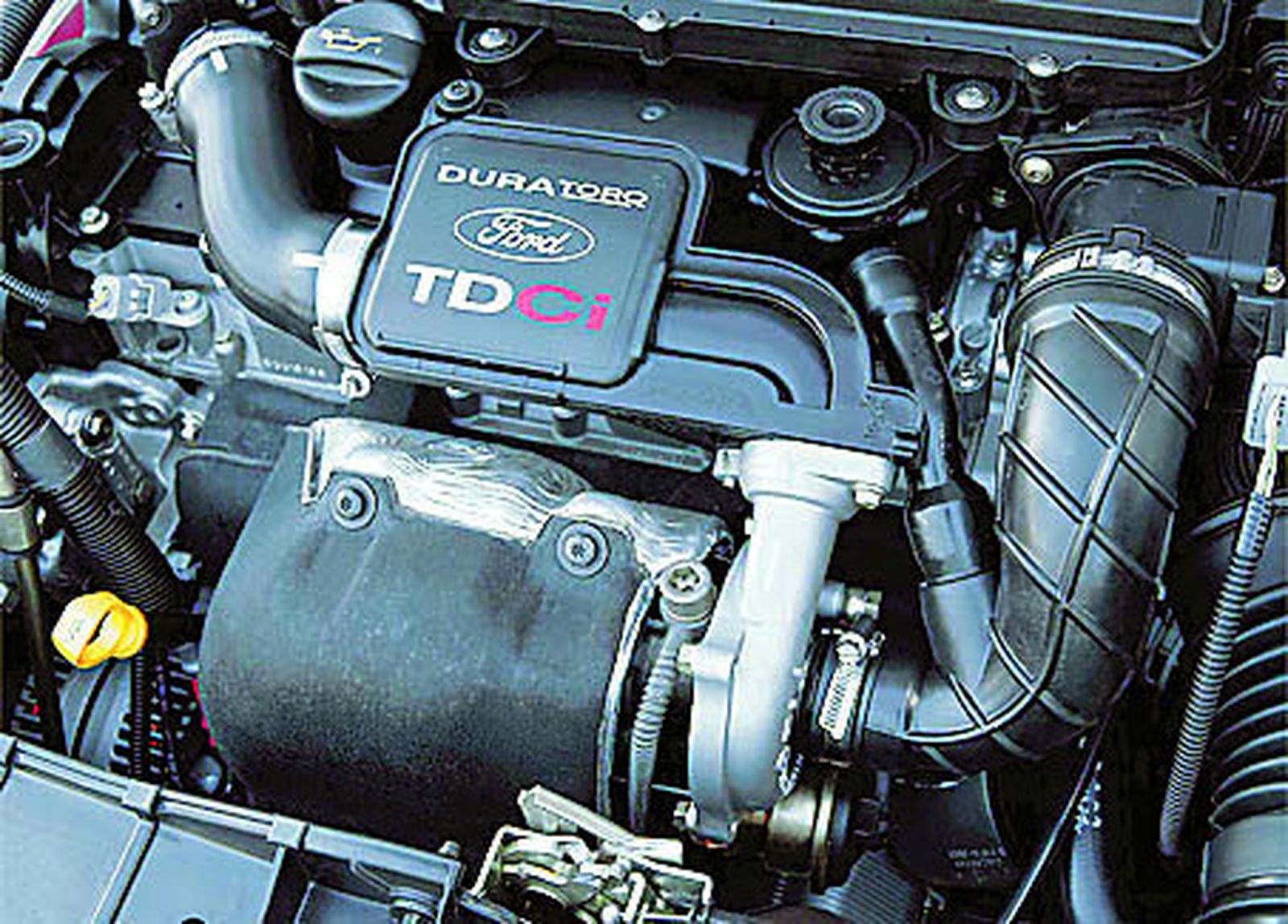 Motor de un Ford  Fiesta.