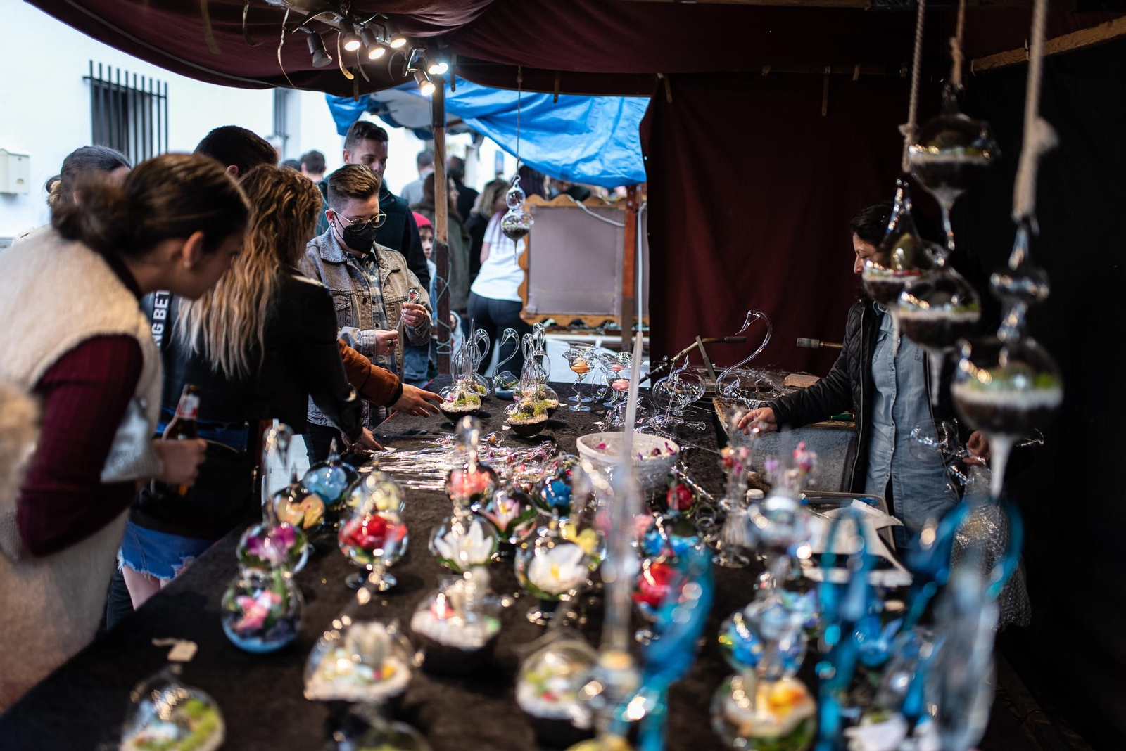 Imágenes del ambiente en la Feria del Descubrimiento de Palos de la Frontera