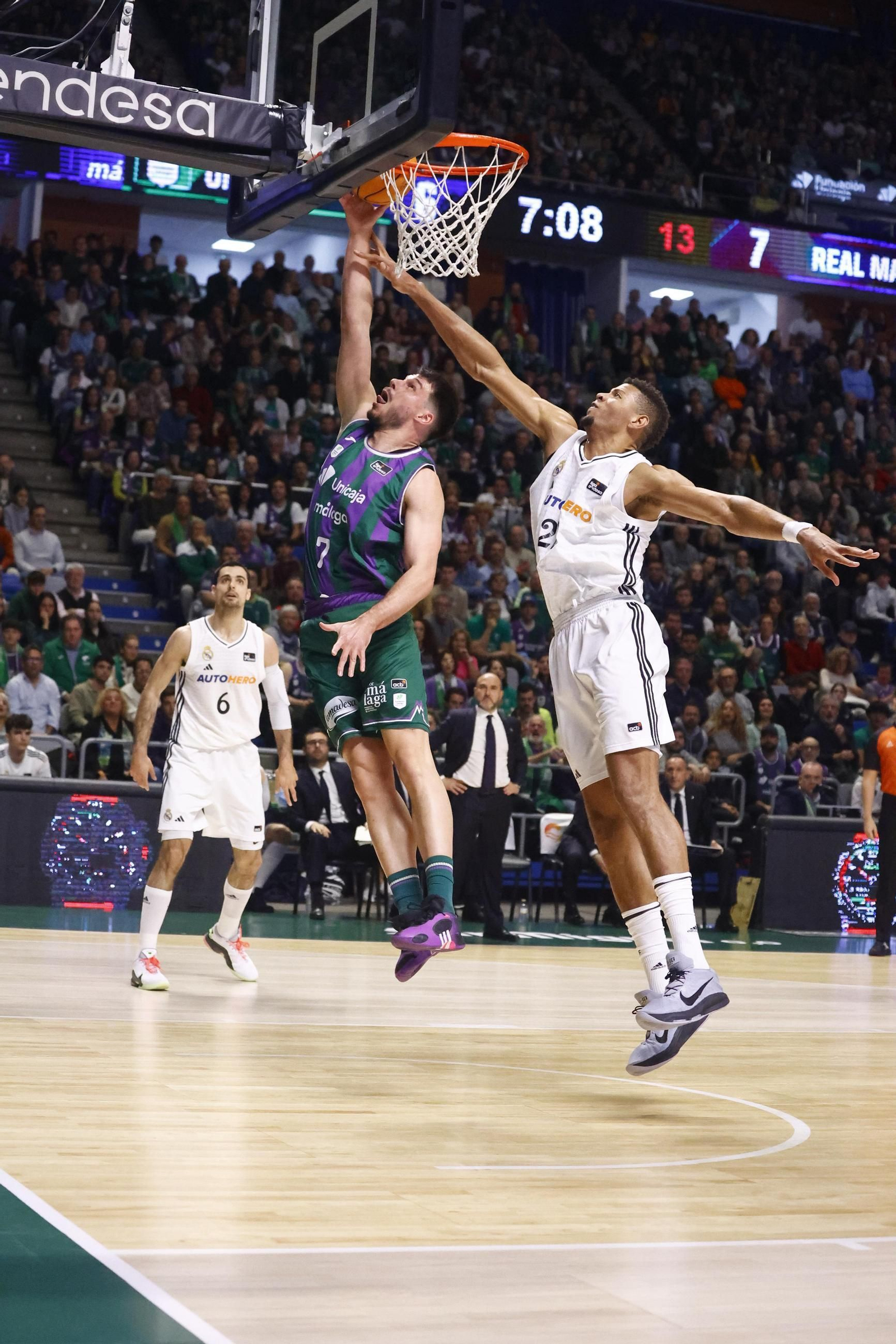 El Unicaja-Real Madrid de Liga Endesa, en fotos
