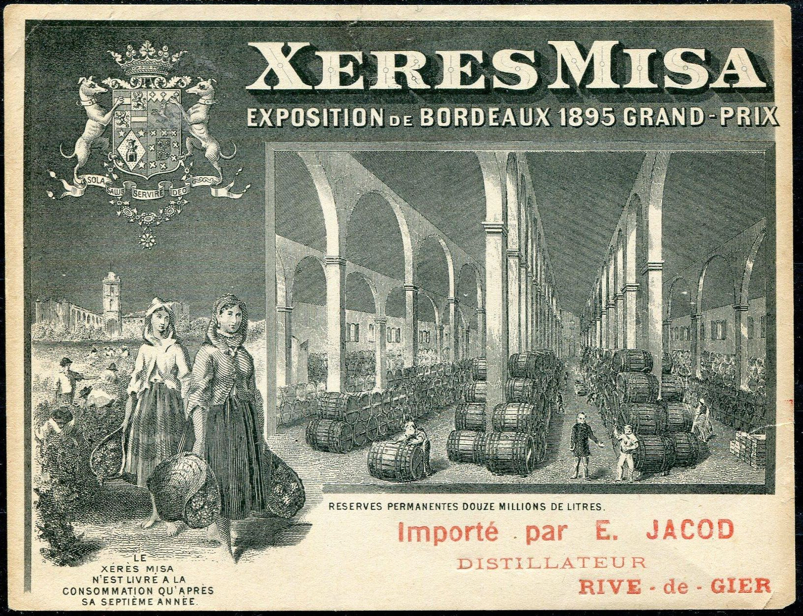 Tarjeta publicitaria francesa de finales del XIX