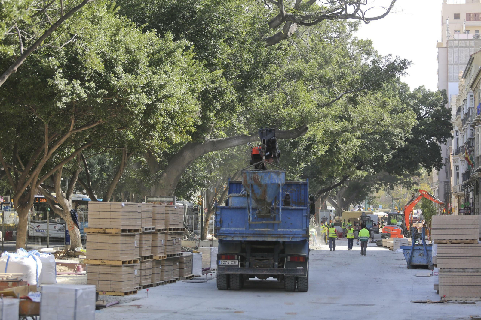Las imágenes de las obras en la Alameda