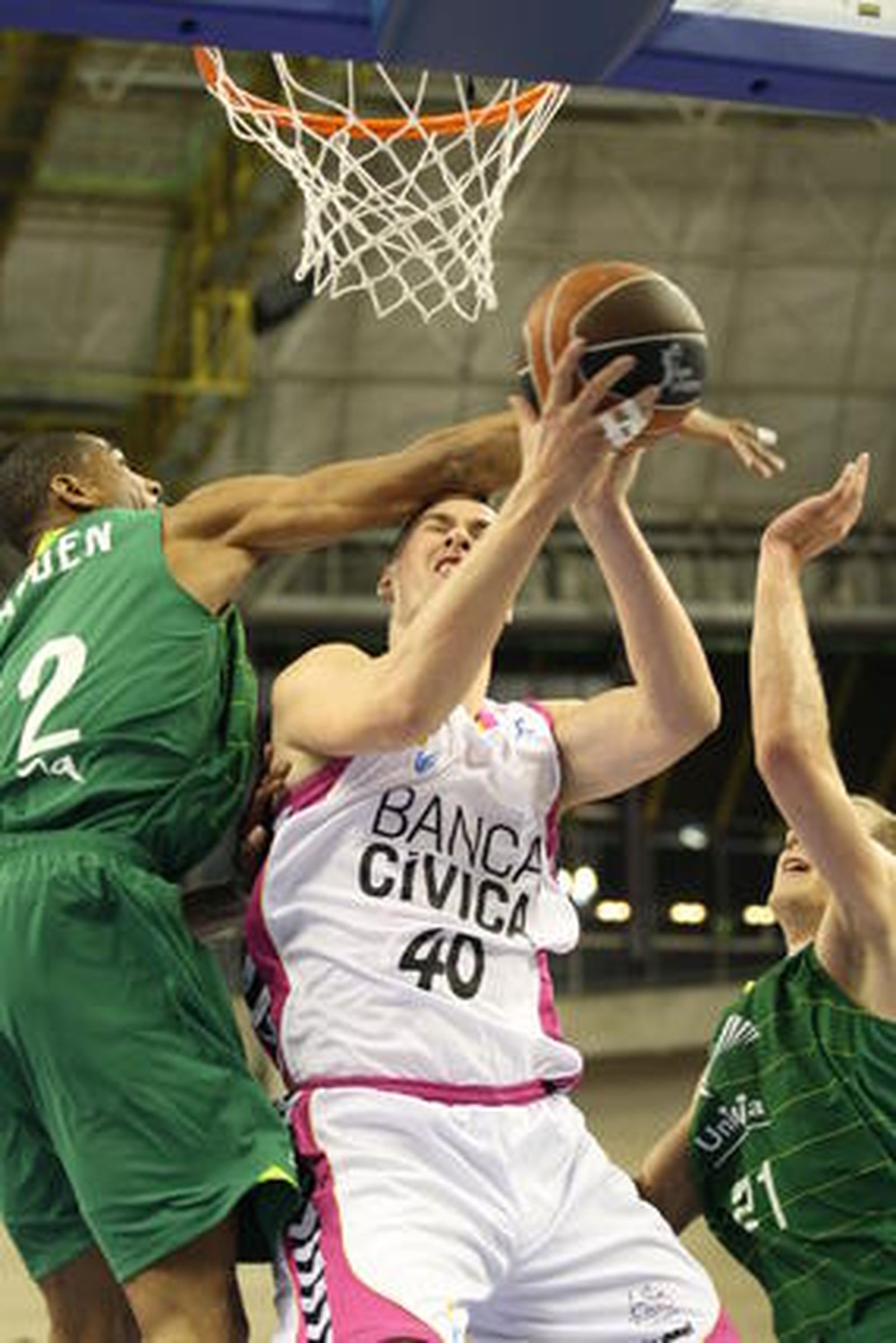 El Banca Cívica se mete en semifinales de la Copa del Rey a costa de Unicaja (65-77). / ACB Photo