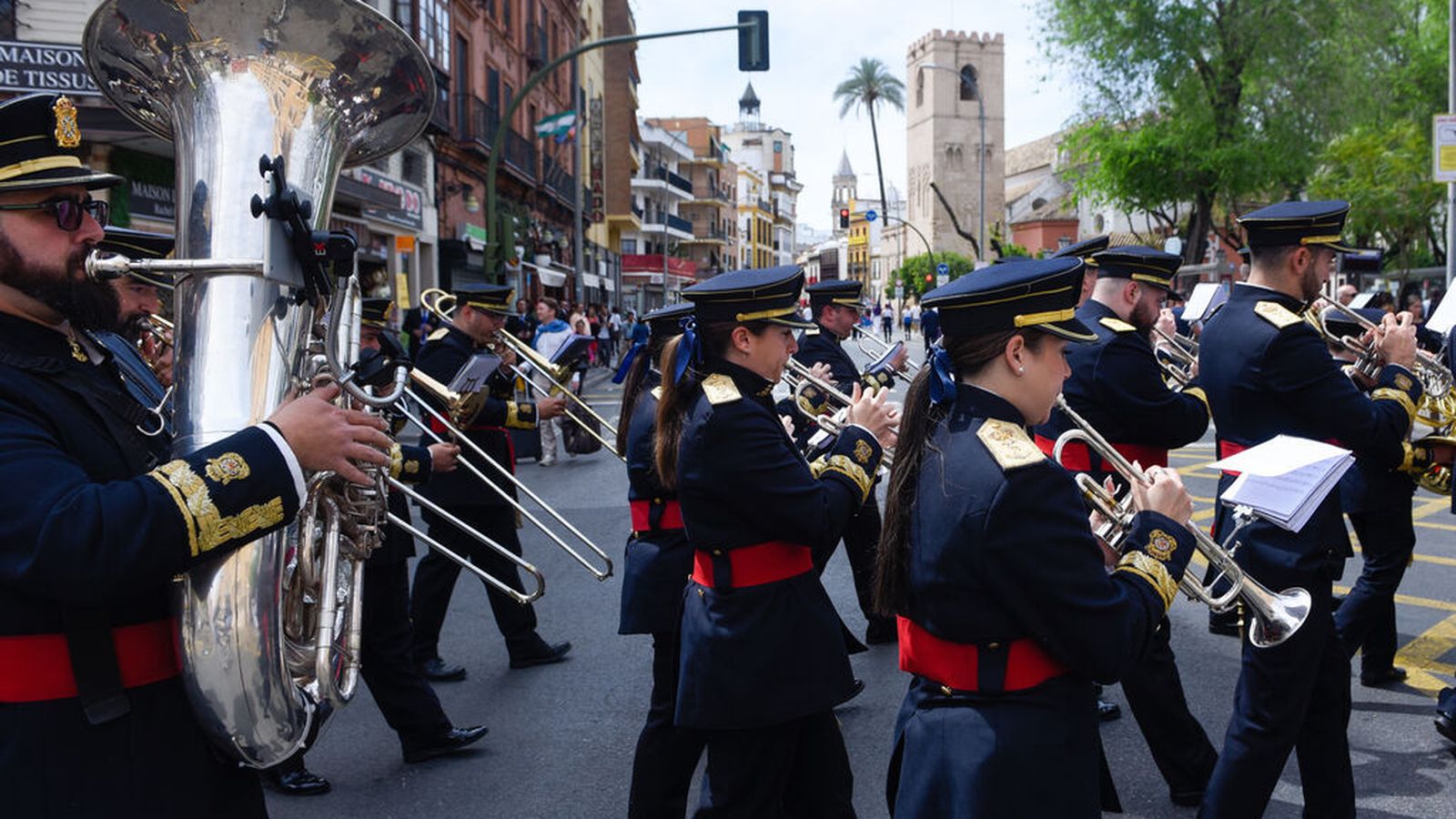 La banda del Paso y Esperanza el pasado Jueves Santo