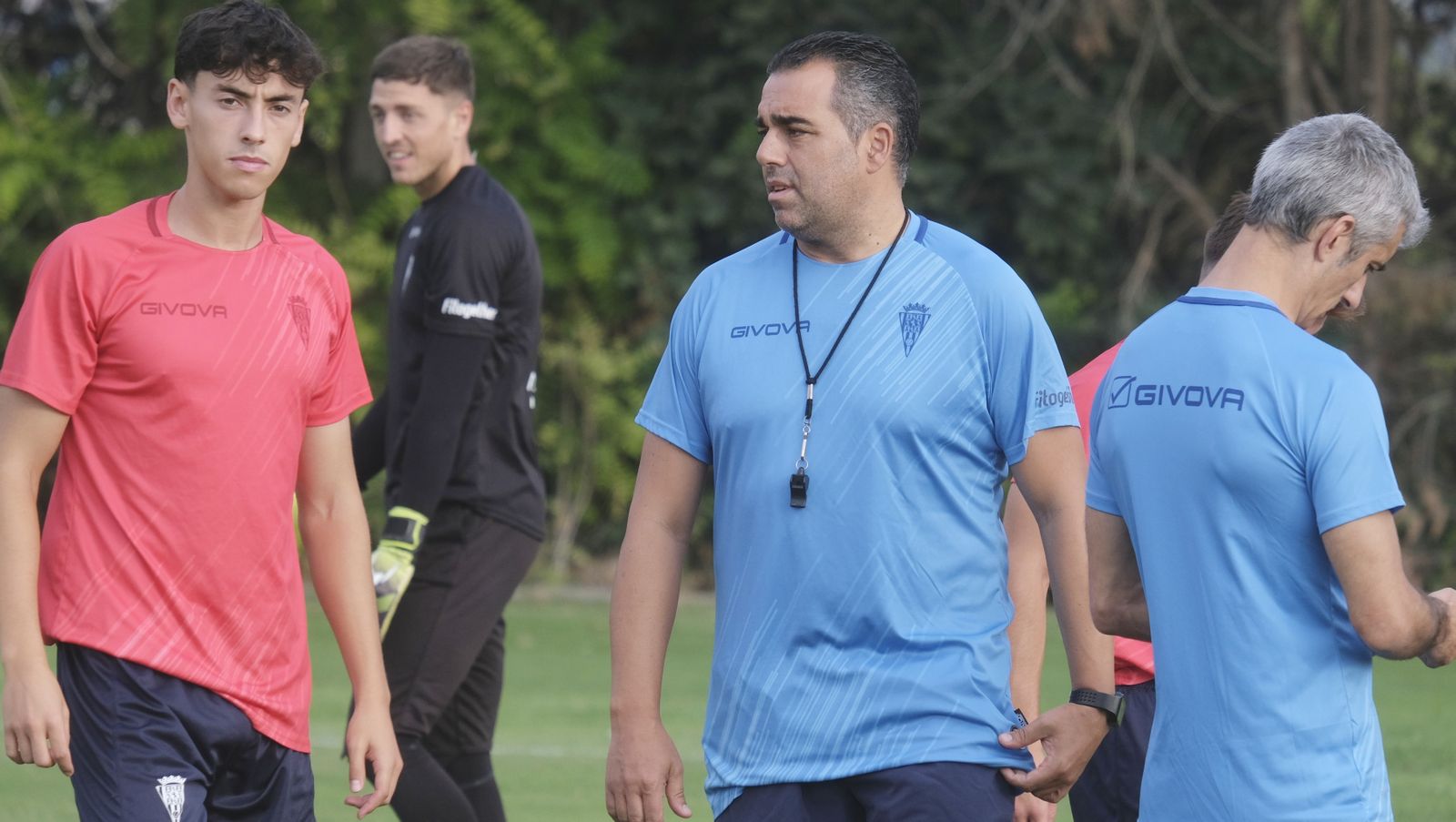 Germán Crespo, durante la sesión de este martes en la Ciudad Deportiva.