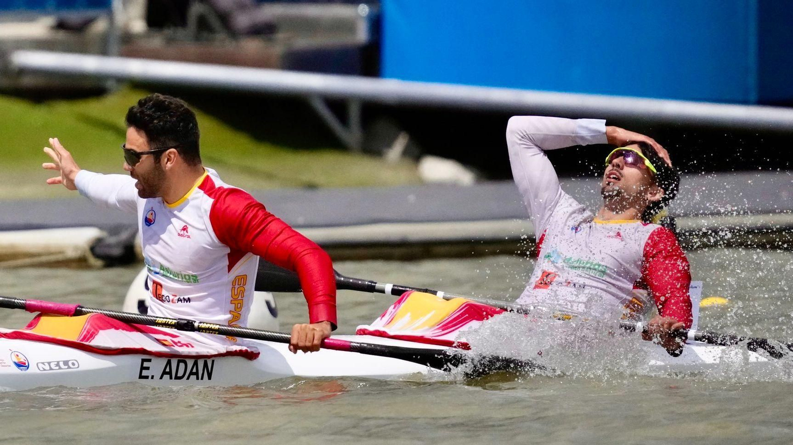 Kike Adán junto al sevillano Carlos García en la Copa del Mundo Kike Adán junto al sevillano Carlos García en la Copa del Mundo